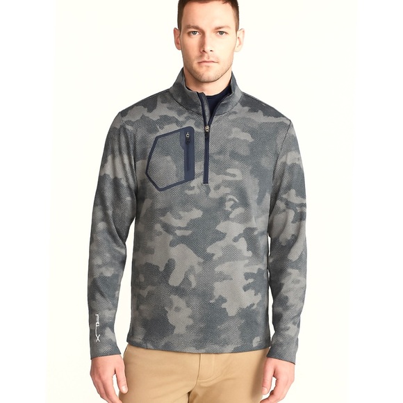 RLX x Billy Horschel/PGA Collab 1/4 Zip Pullover M Hexagon Camo - Picture 1 of 11